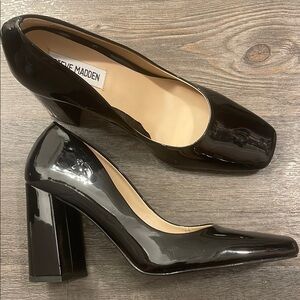 Steve Madden Black Patent Leather Heels